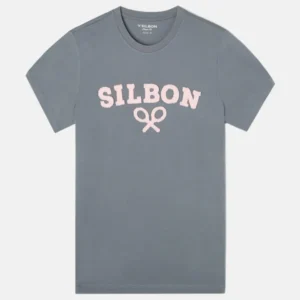 Camiseta raqueta media gris