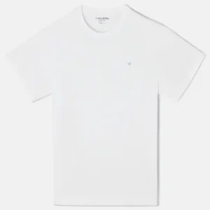Camiseta circulo rombos blanca