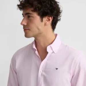 Camisa sport oxford rosa