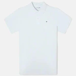 Polo clasico liso celeste