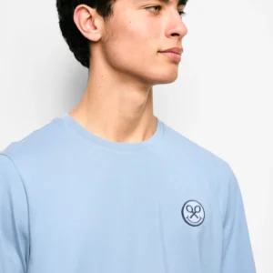 Camiseta logo smile azul