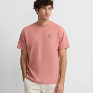 Camiseta logo smile coral