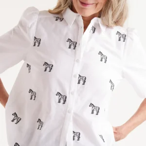 Camisa manga corta estampado Safari