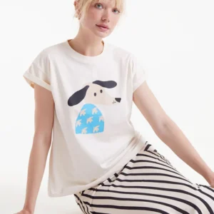 Camiseta print de perro Dove