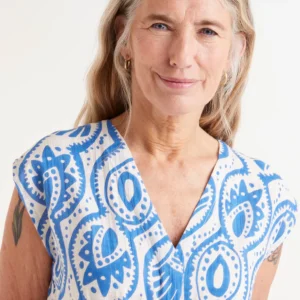 Vestido midi estampado Aquaria