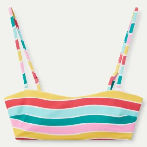 Top bikini recto estampado Colour Wave